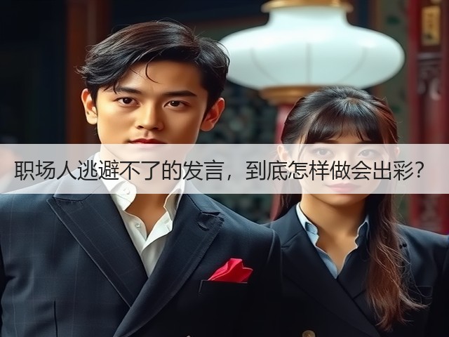 职场人逃避不了的发言，到底怎样做会出彩？(图1)