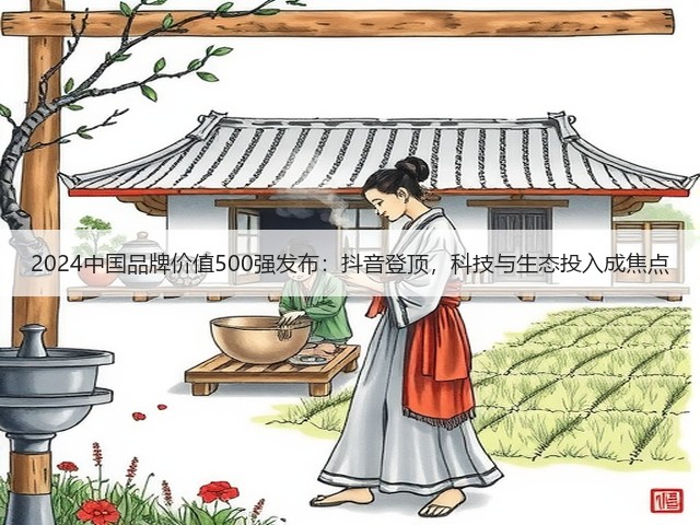 2024中国品牌价值500强发布：抖音登顶，科技与生态投入成焦点(图1)
