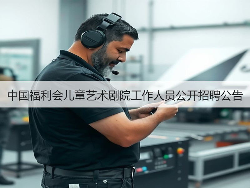 中国福利会儿童艺术剧院工作人员公开招聘公告