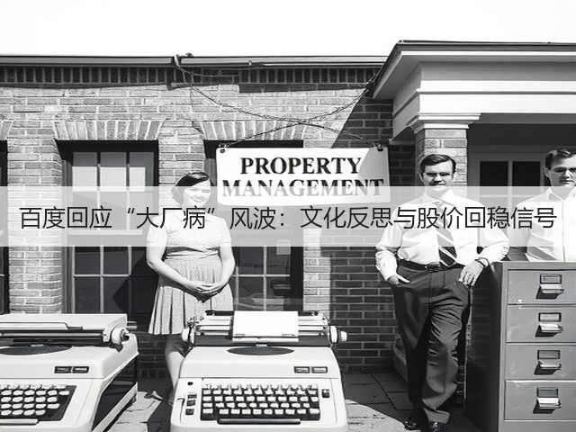 百度回应“大厂病”风波:文化反思与股价回稳信号(图3) 百度回应“大厂病”风波:文化反思与股价回稳信号(图3)