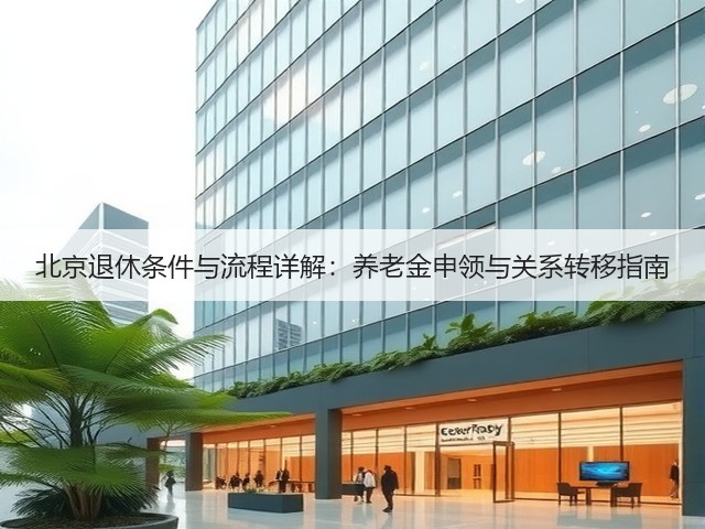 北京退休条件与流程详解:养老金申领与关系转移指南(图3) 北京退休条件与流程详解:养老金申领与关系转移指南(图3)