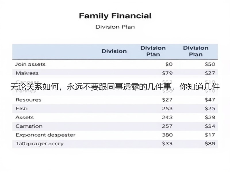 无论关系如何，永远不要跟同事透露的几件事，你知道几件