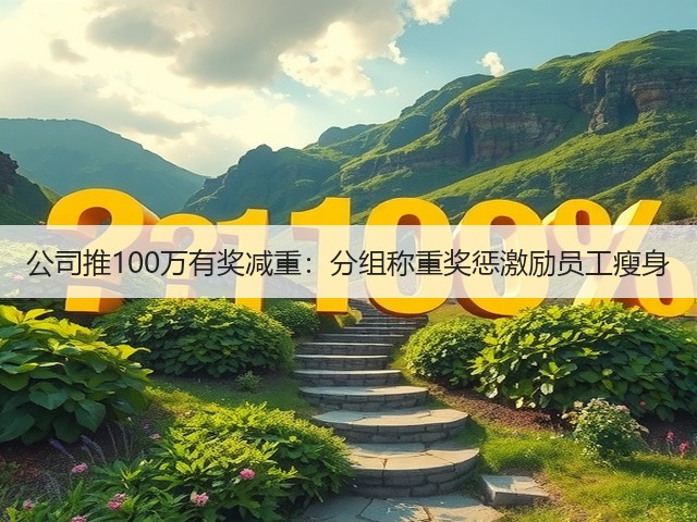 公司推100万有奖减重:分组称重奖惩激励员工瘦身(图2) 公司推100万有奖减重:分组称重奖惩激励员工瘦身(图2)