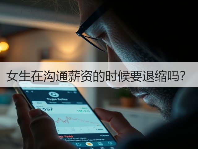 女生在沟通薪资的时候要退缩吗?(图2) 女生在沟通薪资的时候要退缩吗?(图2)