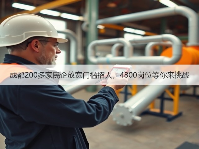 成都200多家民企放宽门槛招人,4800岗位等你来挑战(图2) 成都200多家民企放宽门槛招人,4800岗位等你来挑战(图2)