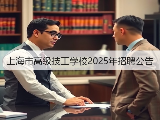 上海市高级技工学校2025年招聘公告(图2) 上海市高级技工学校2025年招聘公告(图2)