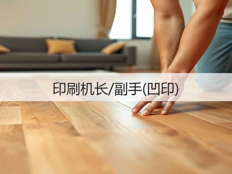 印刷机长/副手(凹印)