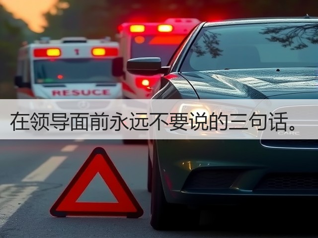 在领导面前永远不要说的三句话。(图1) 在领导面前永远不要说的三句话。(图1)