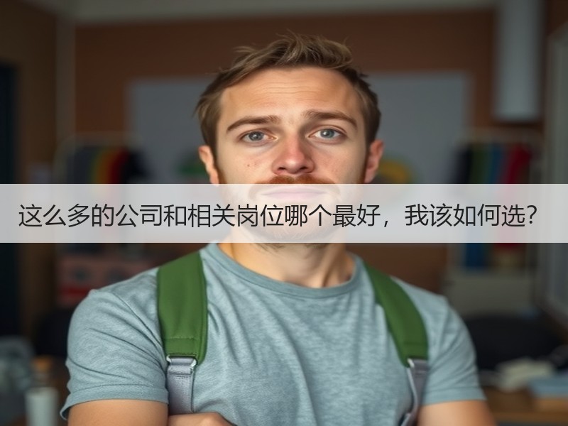 这么多的公司和相关岗位哪个最好，我该如何选？