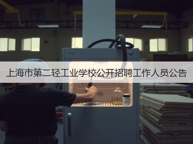 上海市第二轻工业学校公开招聘工作人员公告(图1) 上海市第二轻工业学校公开招聘工作人员公告(图1)