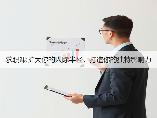 求职课:扩大你的人际半径,打造你的独特影响力(图2) 求职课:扩大你的人际半径,打造你的独特影响力(图2)