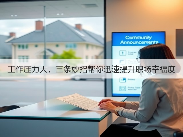 工作压力大,三条妙招帮你迅速提升职场幸福度(图2) 工作压力大,三条妙招帮你迅速提升职场幸福度(图2)