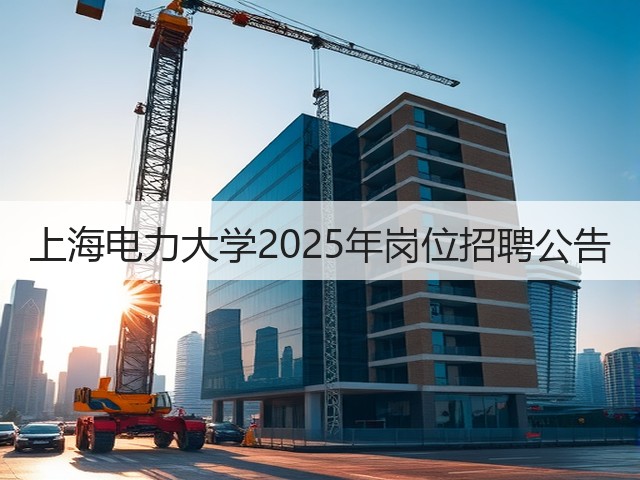 上海电力大学2025年岗位招聘公告(图1)
