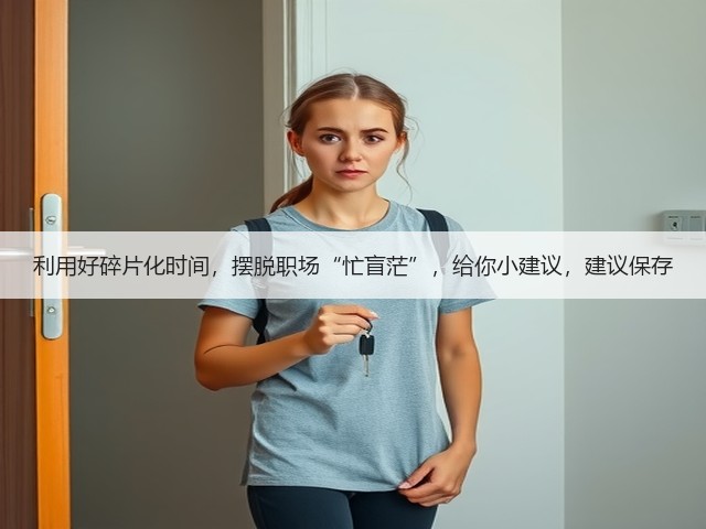 利用好碎片化时间,摆脱职场“忙盲茫”,给你小建议,建议保存(图1) 利用好碎片化时间,摆脱职场“忙盲茫”,给你小建议,建议保存(图1)