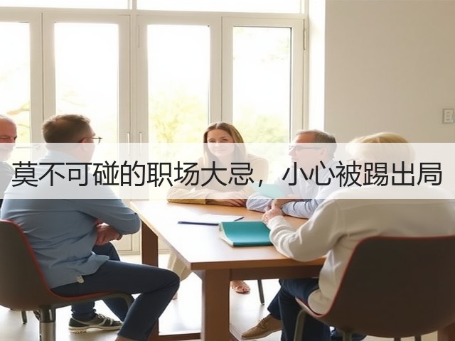 莫不可碰的职场大忌,小心被踢出局(图2) 莫不可碰的职场大忌,小心被踢出局(图2)