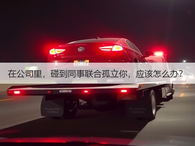 在公司里,碰到同事联合孤立你,应该怎么办?(图1) 在公司里,碰到同事联合孤立你,应该怎么办?(图1)