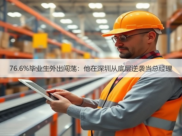 76.6%毕业生外出闯荡:他在深圳从底层逆袭当总经理(图1) 76.6%毕业生外出闯荡:他在深圳从底层逆袭当总经理(图1)