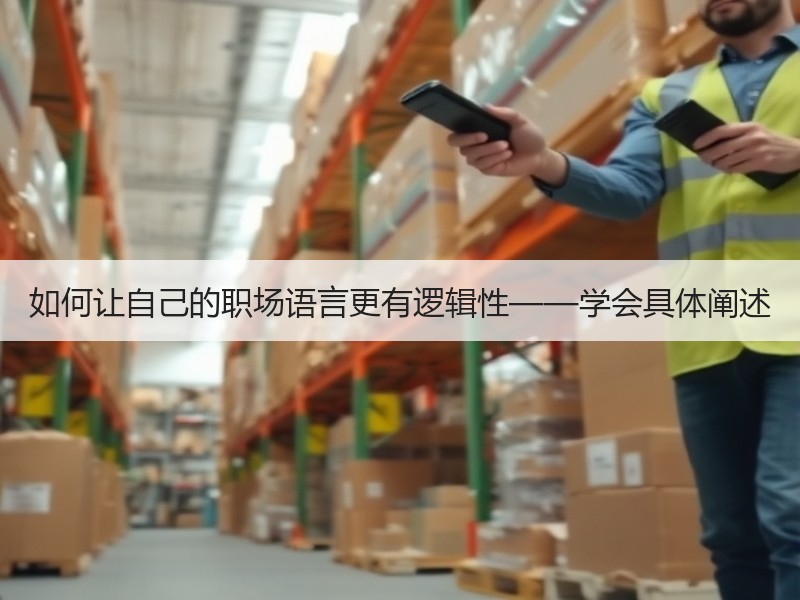 如何让自己的职场语言更有逻辑性——学会具体阐述