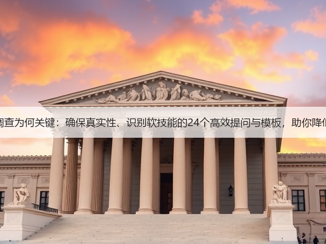 员工背景调查为何关键:确保真实性、识别软技能的24个高效提问与模板,助你降低招聘风险(图2) 员工背景调查为何关键:确保真实性、识别软技能的24个高效提问与模板,助你降低招聘风险(图2)