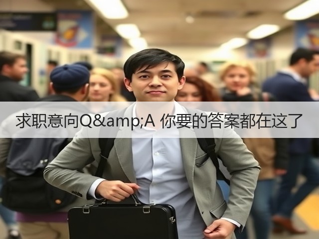 求职意向Q&A 你要的答案都在这了(图3) 求职意向Q&A 你要的答案都在这了(图3)