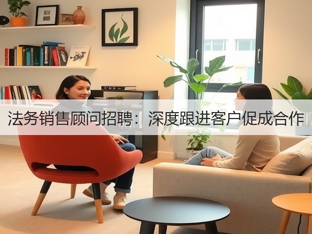法务销售顾问招聘：深度跟进客户促成合作(图2)