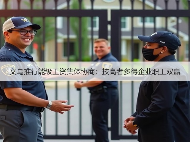 义乌推行能级工资集体协商:技高者多得企业职工双赢(图3) 义乌推行能级工资集体协商:技高者多得企业职工双赢(图3)