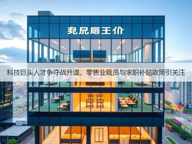 科技巨头人才争夺战升温,零售业裁员与求职补贴政策引关注(图2) 科技巨头人才争夺战升温,零售业裁员与求职补贴政策引关注(图2)