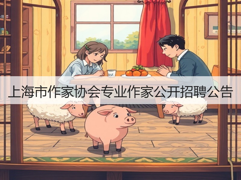 上海市作家协会专业作家公开招聘公告