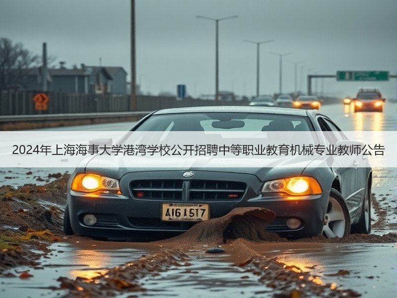 2024年上海海事大学港湾学校公开招聘中等职业教育机械专业教师公告