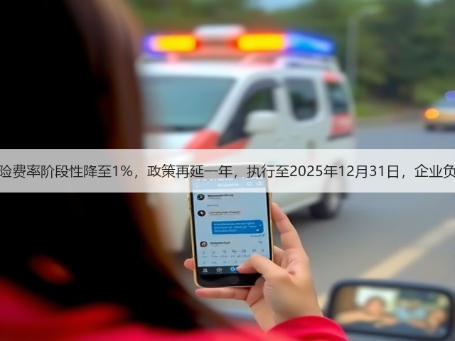 失业保险费率阶段性降至1%，政策再延一年，执行至2025年12月31日，企业负担减轻(图1)