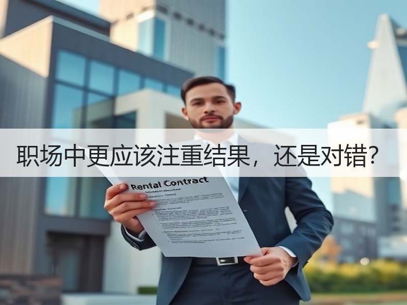 职场中更应该注重结果，还是对错？