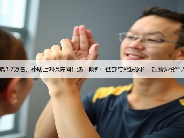 2024特岗计划招聘3.7万名，补助上调保障同待遇，倾斜中西部与紧缺学科，鼓励退役军人，入编通道明确(图2)