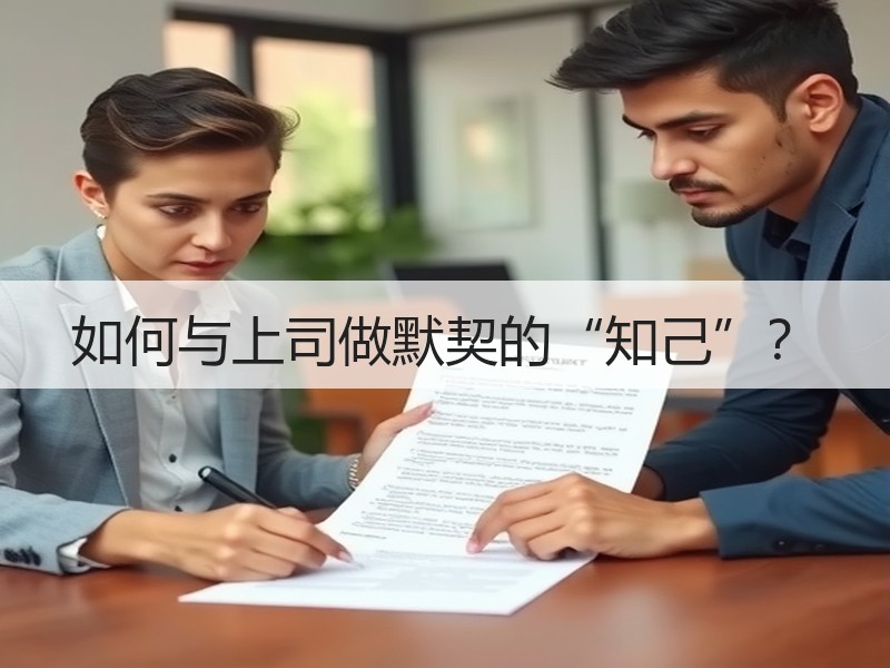 如何与上司做默契的“知己”？