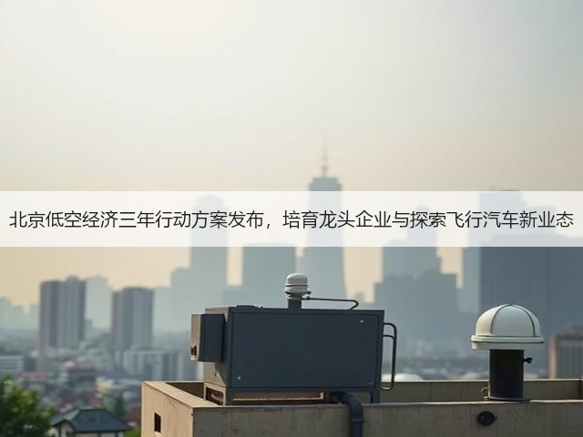 北京低空经济三年行动方案发布,培育龙头企业与探索飞行汽车新业态(图1) 北京低空经济三年行动方案发布,培育龙头企业与探索飞行汽车新业态(图1)