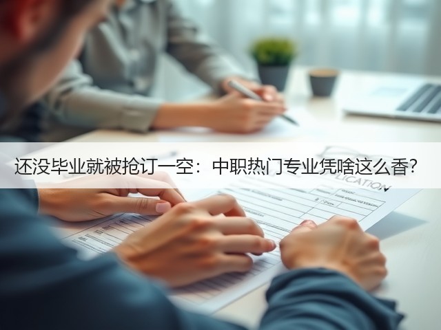 还没毕业就被抢订一空:中职热门专业凭啥这么香?(图1) 还没毕业就被抢订一空:中职热门专业凭啥这么香?(图1)