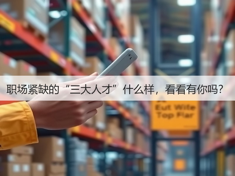 职场紧缺的“三大人才”什么样，看看有你吗？