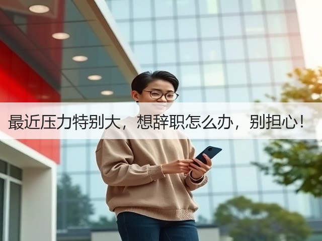 最近压力特别大,想辞职怎么办,别担心!(图1) 最近压力特别大,想辞职怎么办,别担心!(图1)