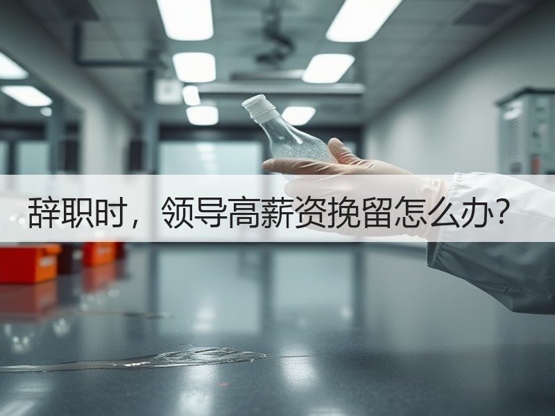 辞职时，领导高薪资挽留怎么办？
