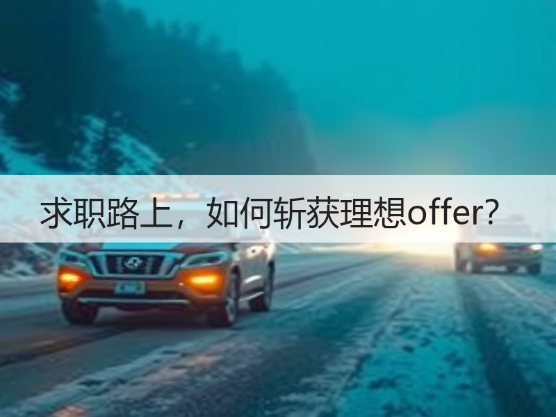 求职路上，如何斩获理想offer？