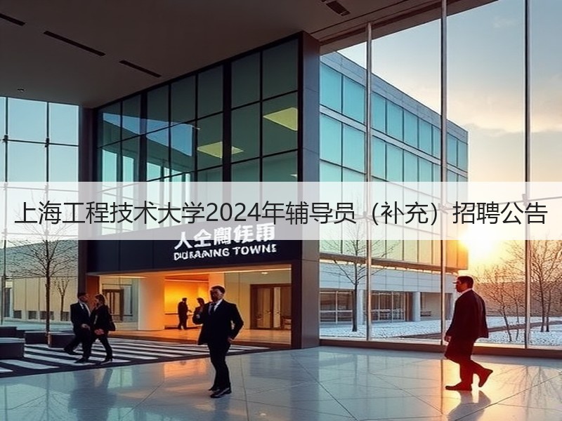 上海工程技术大学2024年辅导员（补充）招聘公告