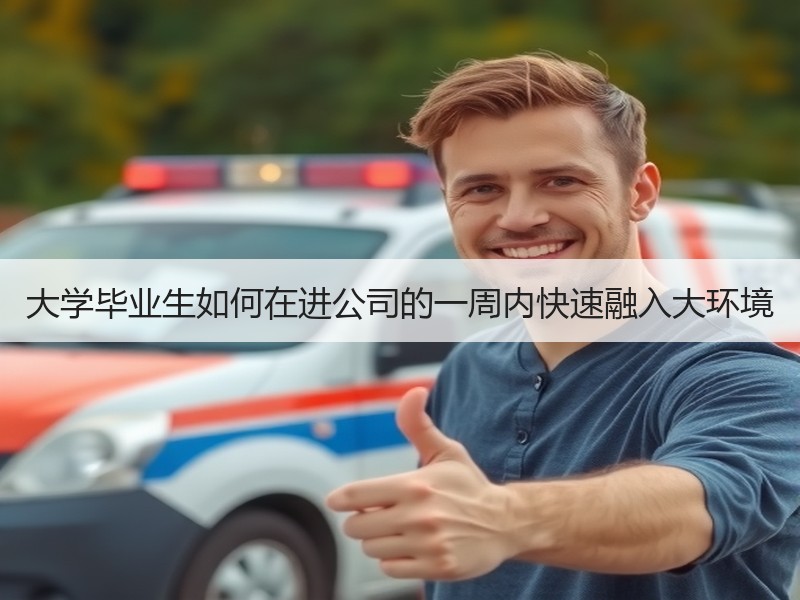 大学毕业生如何在进公司的一周内快速融入大环境