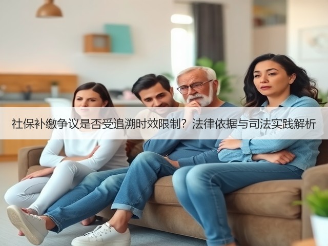 社保补缴争议是否受追溯时效限制?法律依据与司法实践解析(图1) 社保补缴争议是否受追溯时效限制?法律依据与司法实践解析(图1)