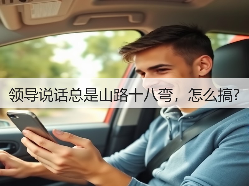 领导说话总是山路十八弯，怎么搞?