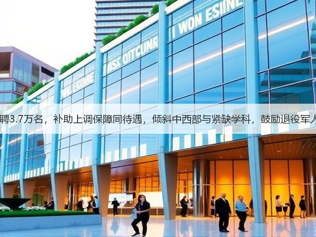 2024特岗计划招聘3.7万名，补助上调保障同待遇，倾斜中西部与紧缺学科，鼓励退役军人，入编通道明确(图3)