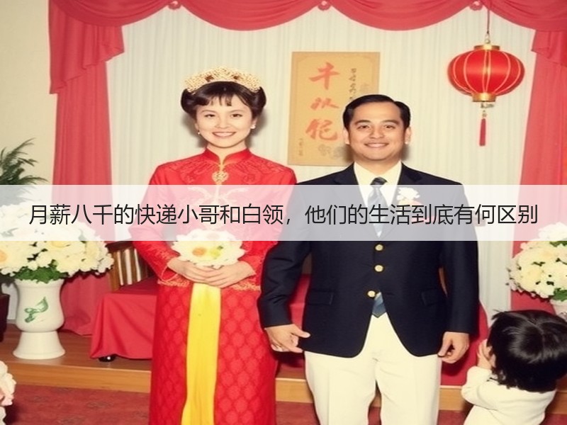月薪八千的快递小哥和白领，他们的生活到底有何区别