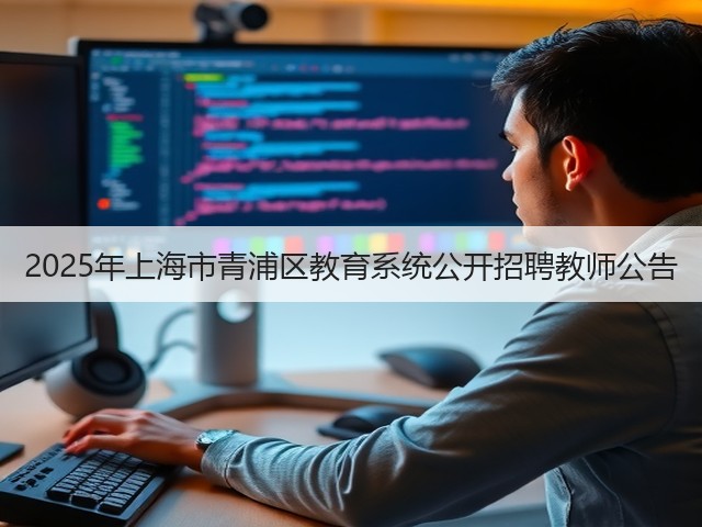 2025年上海市青浦区教育系统公开招聘教师公告(图3)