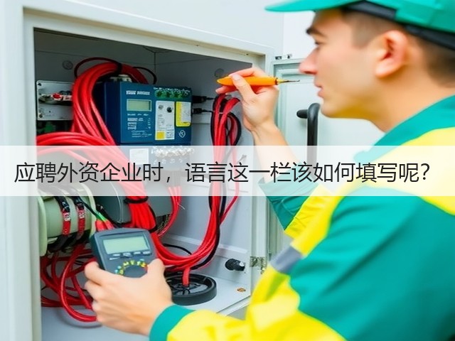 应聘外资企业时,语言这一栏该如何填写呢?(图3) 应聘外资企业时,语言这一栏该如何填写呢?(图3)