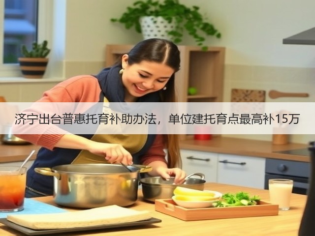 济宁出台普惠托育补助办法,单位建托育点最高补15万(图1) 济宁出台普惠托育补助办法,单位建托育点最高补15万(图1)