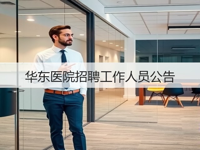 华东医院招聘工作人员公告(图3)