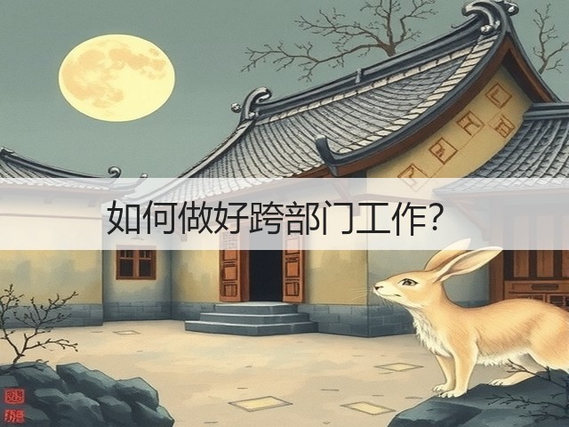 如何做好跨部门工作?(图1) 如何做好跨部门工作?(图1)